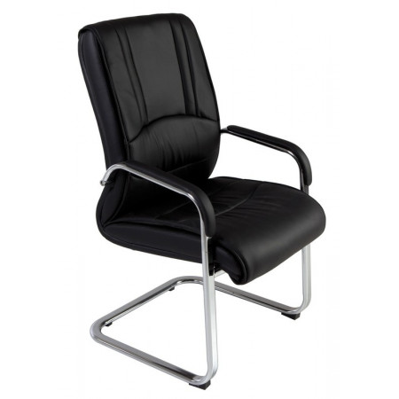 FAUTEUIL VISITEUR CUIR MICHELLE