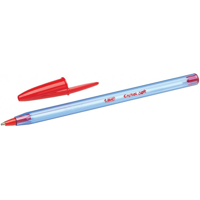 Stylo bille Bic Cristal Clic rouge - stylo bille bic rouge crystal